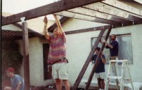 Tom 1286.jpg: 1993/07/04 4th of July - 1993 - Putting up the Patio Cover in the Klusman house